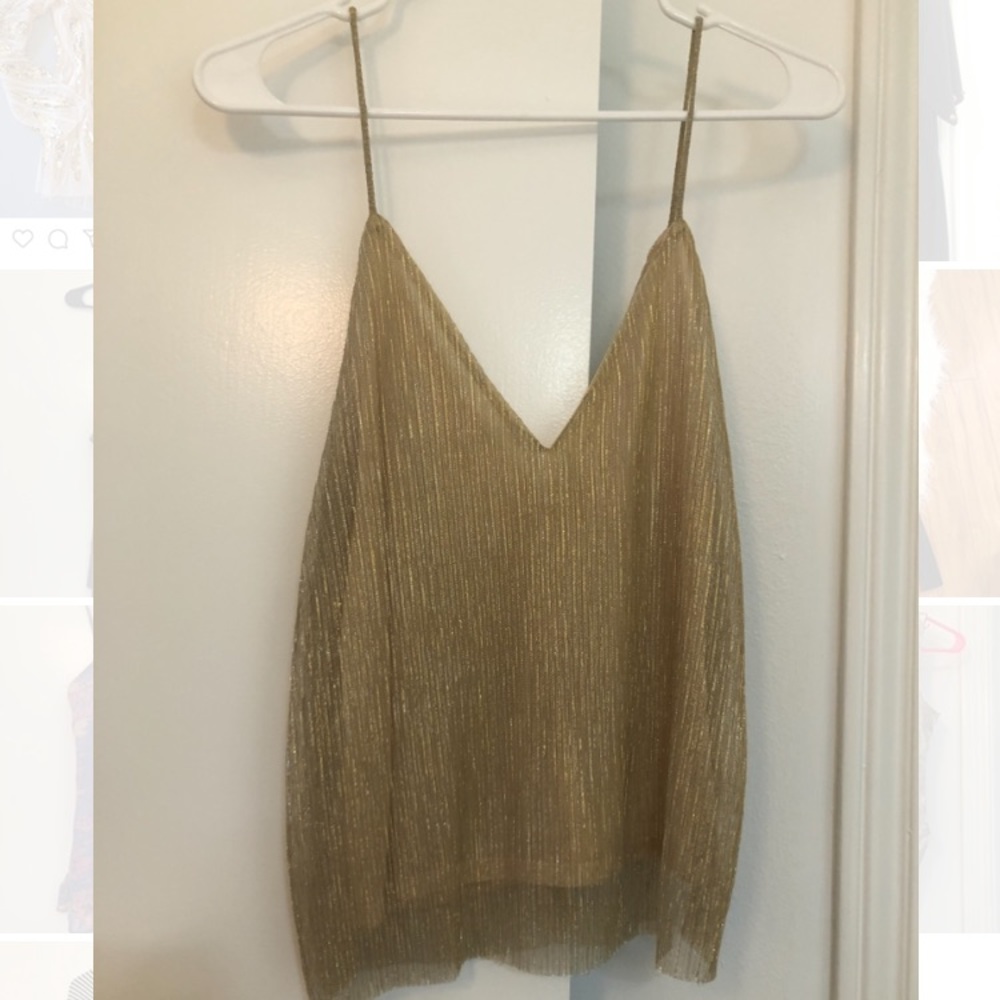 Gold shimmer tank